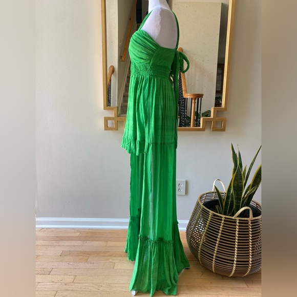 ☘️ Other Girls Hi low Maxi Dress with cut outs and tie straps - Picture 3 of 16